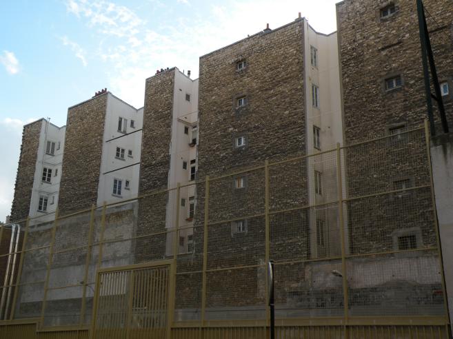  immeuble côté cour, rue de Stael